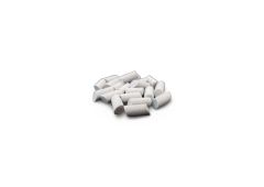 Angle Cut Cylinder Shaped Ceramic Tumbling Media, Medium Cut, RockRidge, 50 lb bag