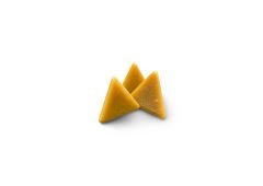 Tetrahedron Shape Plastic Tumbling Media, General Deburring, RockRidge, 50 lb bag